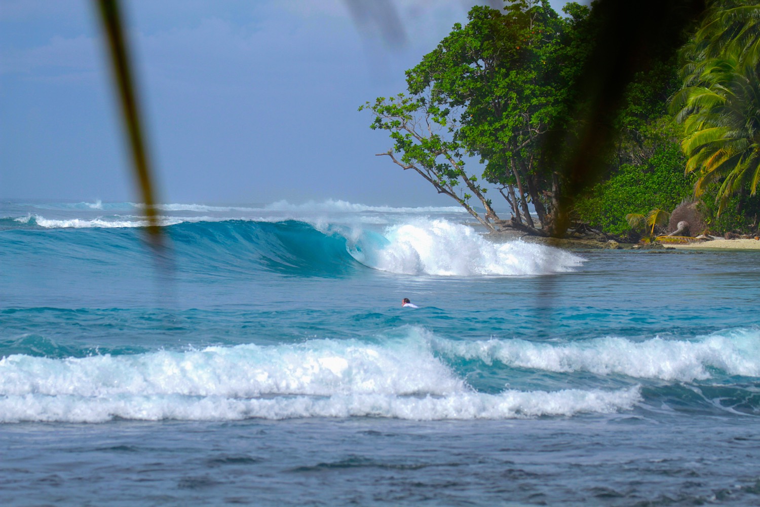 Nipussi, a surf break near Hidden Bay in the Mentawai Islands